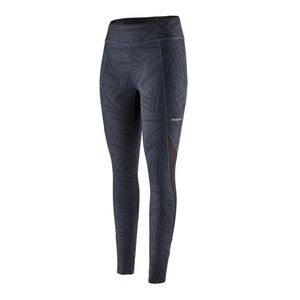 Patagonia Women's Endless Run 7/8 Tights Leggings Performance Black Gray XS